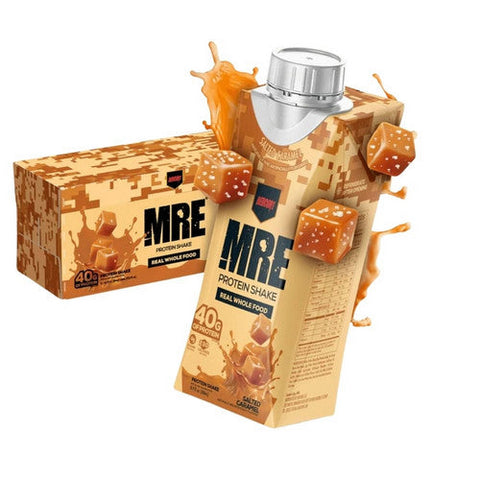 JST WRK Energy, MRE Protein Shake Salted Caramel, 12 Count JST WRK Energy