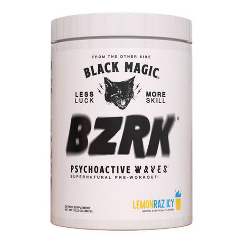 Black Magic, BZRK Pre-Workout Lemon Razz, 25 Servings Black Magic