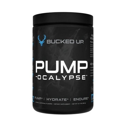 Bucked Up, Pump Ocalypse Blue Raz, 12.3 Oz Bucked Up
