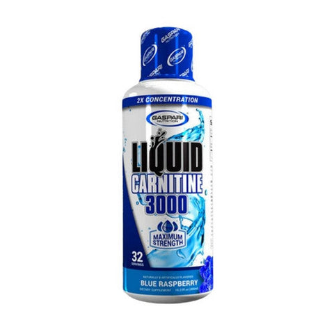 Gaspari Nutrition, Liquid Carnitine 3000 Blue Raspberry, 16 Oz Gaspari Nutrition