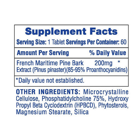 HI-TECH PHARMACEUTICALS, Pine Bark, 60 Tabs