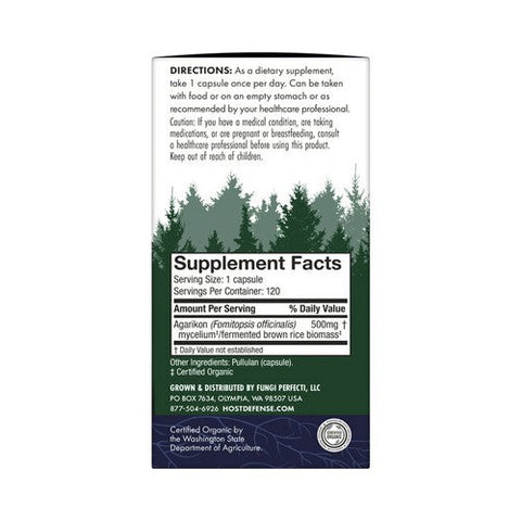 Host Defense, Agarikon Capsules, 120 Count Host Defense