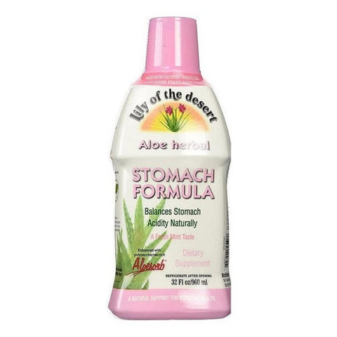 Lily Of The Desert, Aloe Herbal Stomach Formula Fresh Mint, 32 Oz Lily Of The Desert