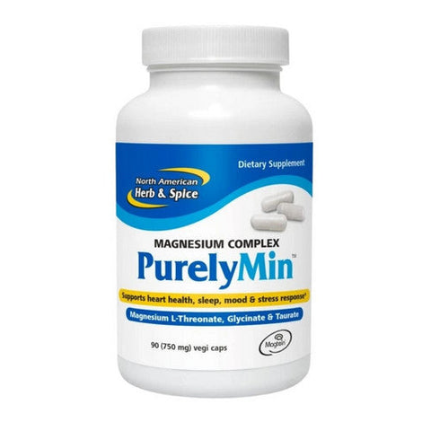 North American Herb & Spice, Purely Min Magnesium, 90 Veg Caps North American Herb & Spice