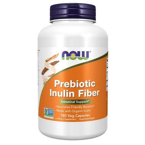 Now Foods, Prebiotic Inulin Fiber, 180 VegCaps Now Foods