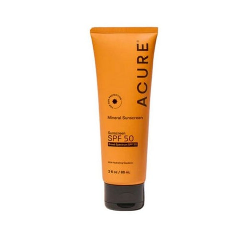 Acure, Sunscreen Mineral SPF 50, 3 Oz Acure