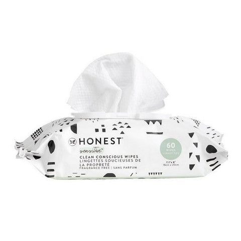 The Honest Company, Sensitive Clean Conscious Wipes Fragrance Free, 60 Count The Honest Company