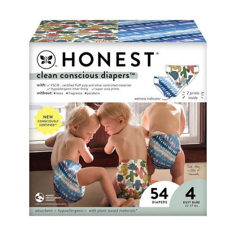 The Honest Company, Tie-Dye Cactus Size 4 Diaper, 54 Count The Honest Company