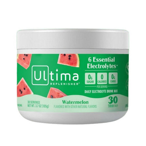 Ultima Replenisher, Hydrating Electrolyte Drink Mix Watermelon Canister, 3.7 Oz Ultima Replenisher