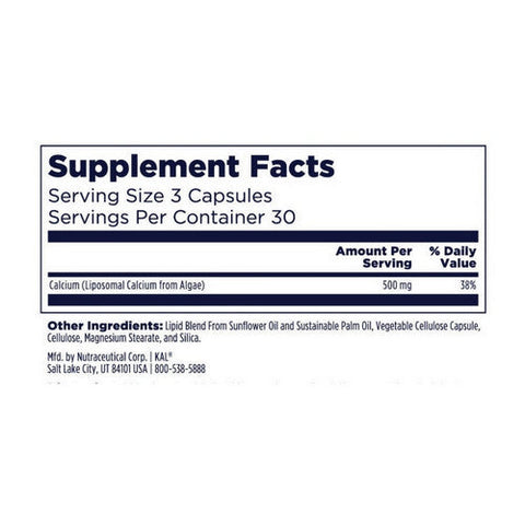 Kal, Liposomal Calcium, 90 Count Kal