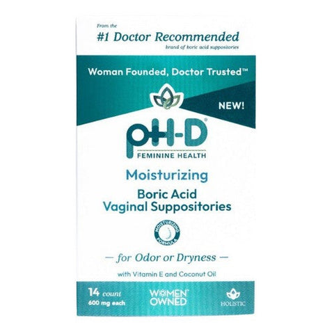 ph-D Feminine Health, Boric Acid + Moisturizing Suppository, 14 Count ph-D Feminine Health