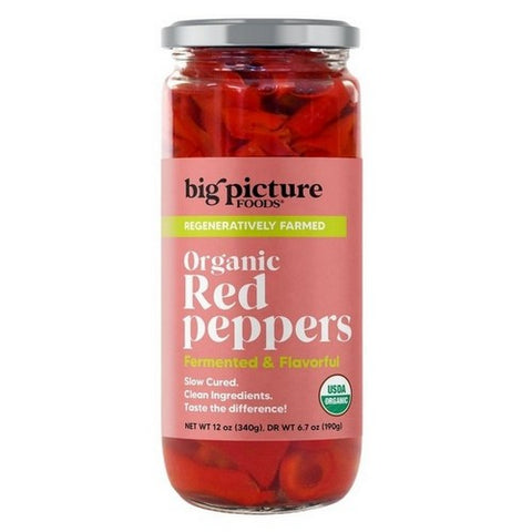 Big Picture Foods, Organic Red Pepper Strips, 12 Oz (Case Of 8) Big Picture Foods