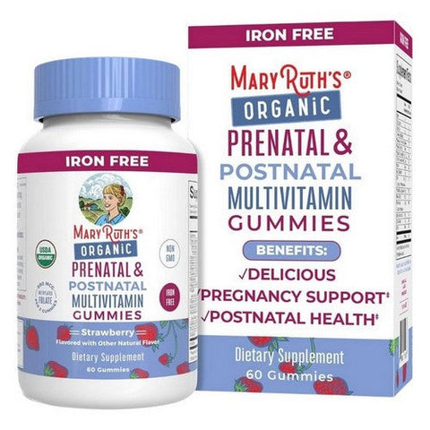 MaryRuth's, Prenatal And Postnatal Multivitamin, Strawberry 60 Count MaryRuth's