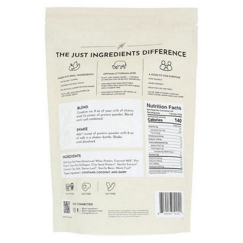 Just Ingredients, Vanilla Bean Protein Powder, 1.45 Lb Just Ingredients