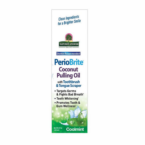 Nature's Answer, PerioBrite Coconut Pulling Oil, 8 Oz Nature's Answer