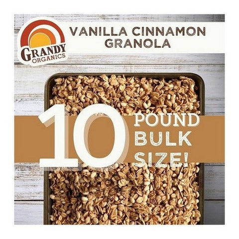Grandy Organics, Vanilla Cinnamon Granola, 10 Lb Grandy Organics