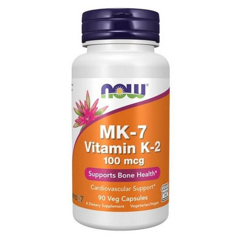 Now Foods, MK 7 Vitamin K 2, 100 Mcg, 90 Veg Caps Now Foods