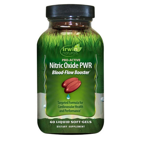Irwin Naturals, Nitric Oxide PWR Blood-Flow Booster, 60 Liquid Softgels Irwin Naturals