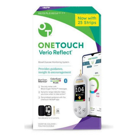 Onetouch, Verio Reflect Blood Glucose Monitoring System, 1 Count Onetouch