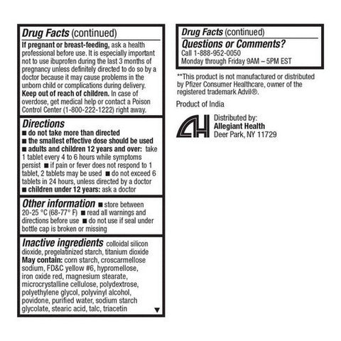 Health A2Z, Ibuprofen, 200 Mg, 30 Tablets Health A2Z