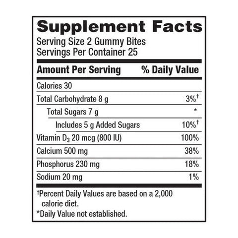 Caltrate, Vitamin D3 + Calcium Black Cherry, 50 Count Caltrate