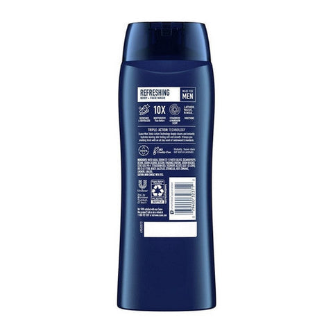 Suave, Refreshing Body Plus Face Wash Cedarwood And Mandarin, 18 Oz Suave