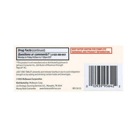 Foster And Thrive, Maximum Strength Acid Reducer, 20 Mg, 25 Tabs Foster And Thrive