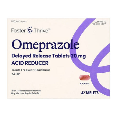 Foster And Thrive, Omeprazole Delayed Release, 20 Mg, 42 Tabs Foster And Thrive