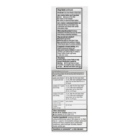 Foster And Thrive, Anti-Diarrheal Loperamide Hydrochloride Oral Solution, 1 Mg, 4 Oz Foster And Thrive