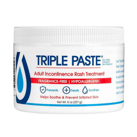 Triple Paste, Zinc Oxide Adult Incontinence Rash Treatment Ointment, 8 Oz Triple Paste