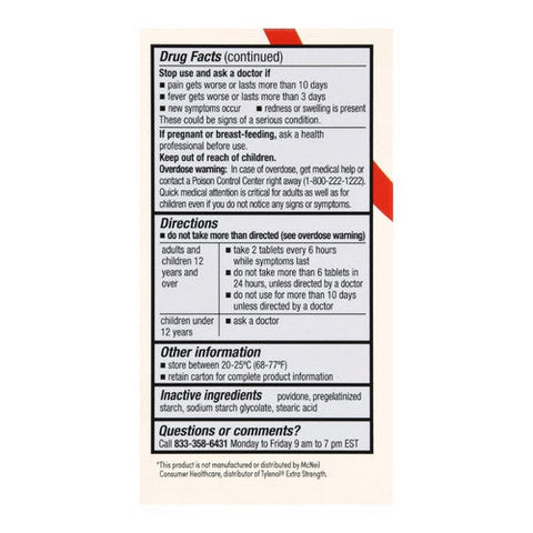 Foster And Thrive, Extra Strength Pain Relief, 500 Mg, 100 Tabs Foster And Thrive