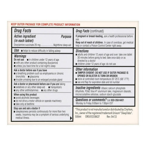 Foster And Thrive, Sleep Aid Doxylamine Succinate, 25 Mg, 32 Tabs Foster And Thrive