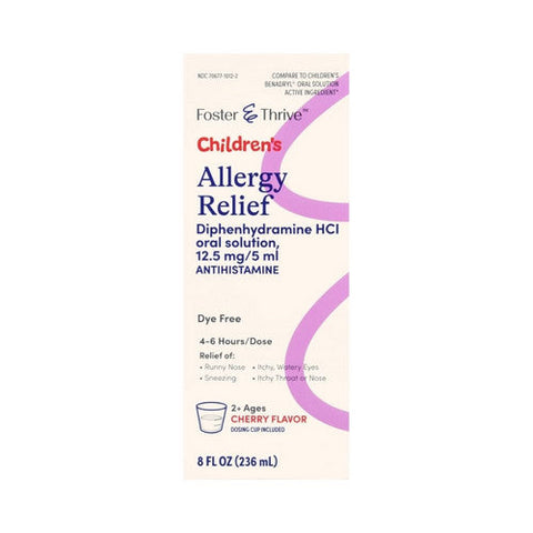 Foster And Thrive, Children'S Allergy Relief, 8 Oz Foster And Thrive