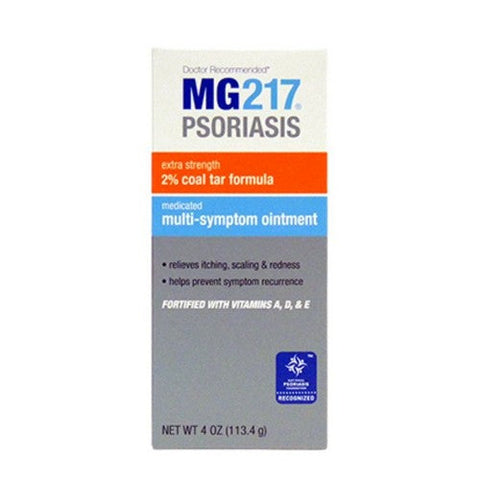 Mg217, Psoriasis 2% Coal Tar Multi Symptom Ointment Extra Strength, 4 Oz