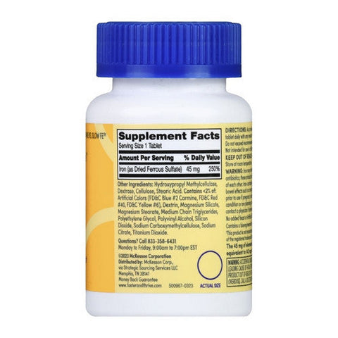 Foster And Thrive, Iron Slow Release, 45 Mg, 60 Tabs Foster And Thrive