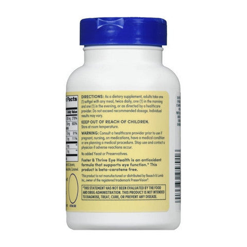 Foster And Thrive, Eye Health, 120 Softgels Foster And Thrive
