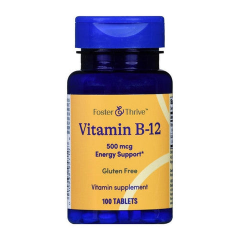 Foster And Thrive, Vitamin B-12 Quick Dissolve Sublingual Tablets Cherry, 5000 Mcg, 100 Tabs Foster And Thrive