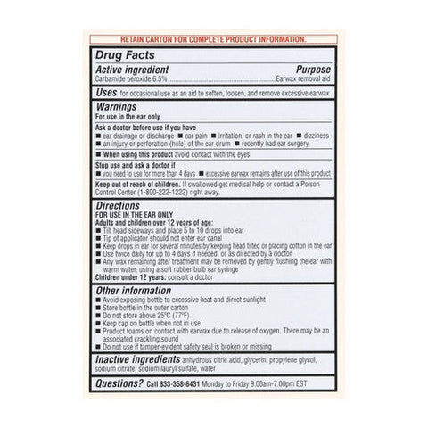 Foster And Thrive, Earwax Removal Kit, 0.5 Oz Foster And Thrive