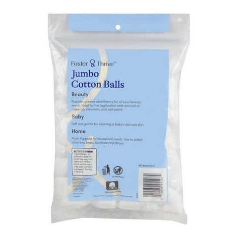 Foster And Thrive, Jumbo Cotton Balls, 70 Count Foster And Thrive