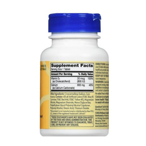 Foster And Thrive, Calcium Plus Vitamin D3, 600 Mg, 60 Tabs Foster And Thrive
