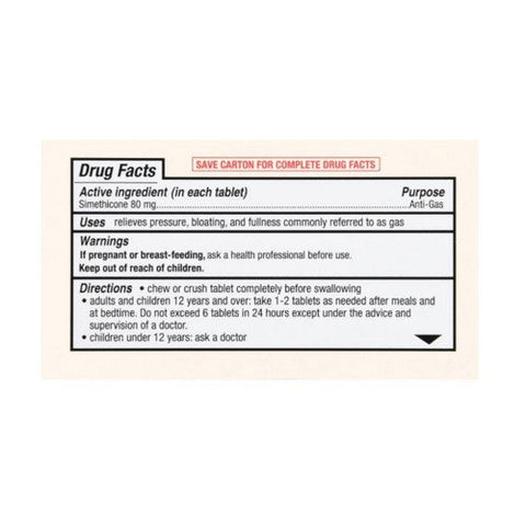 Foster And Thrive, Regular Strength Gas Relief Simethicone Chewable Mint, 100 Tablets Foster And Thrive