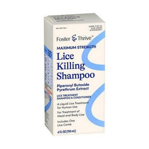 Foster And Thrive, Maximum Strength Lice Killing Shampoo, 4 Oz Foster And Thrive