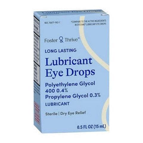 Foster And Thrive, Long Lasting Lubricant Eye Drops, 0.5 Oz Foster And Thrive