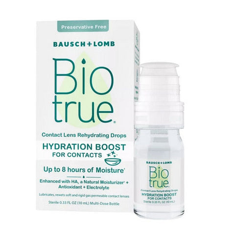 Bausch + Lomb, Biotrue Hydrating Boost Contact Lens Rehydrating Drops, 0.33 Oz Bausch + Lomb