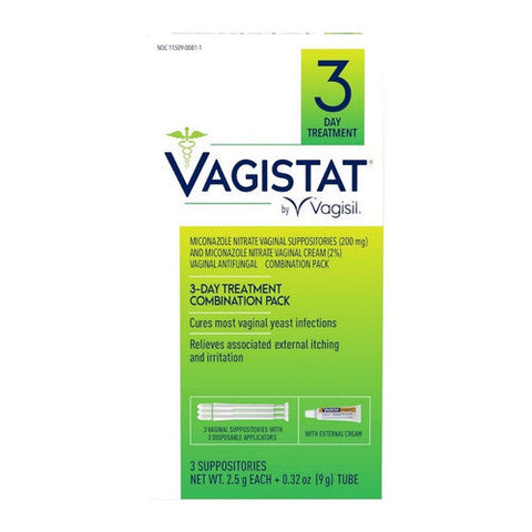 Vagistat, Vaginal Antifungal 3 Day Treatment Combination Pack, 1 Count Vagistat