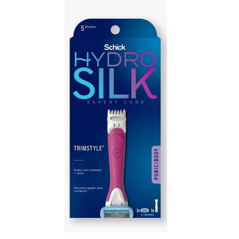 Carefree, Hydro Silk Trimstyle Pubic Hair Trimmer And Razor, 1 Count Schick