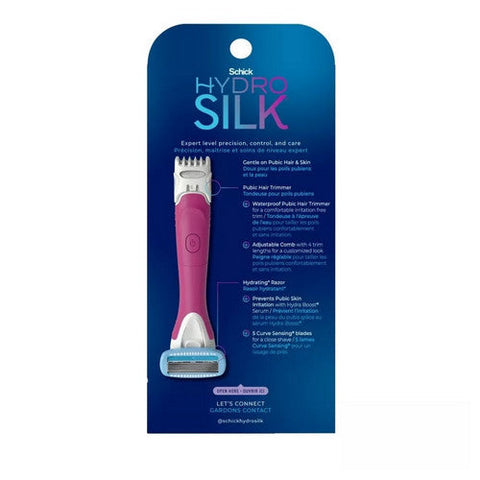 Schick, Hydro Silk Trimstyle Pubic Hair Trimmer And Razor, 1 Count Schick