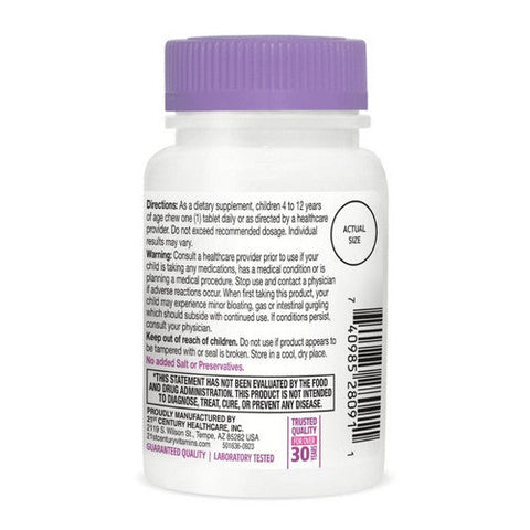 21st Century, Daily Probiotic Children's Chews, 30 Tabs 21st Century