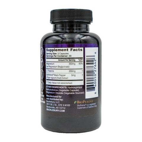 Bucklebury, Magnesium Glycinate With L-Theanine, 90 Caps Bucklebury