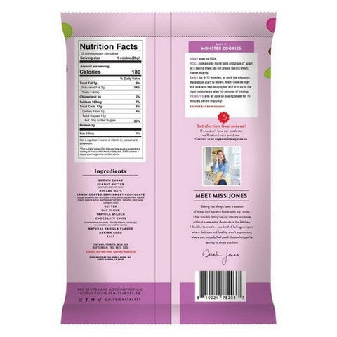 Miss Jones Baking Co, Cookie Dough Monster, 11.84  Oz (Case Of 6) Miss Jones Baking Co